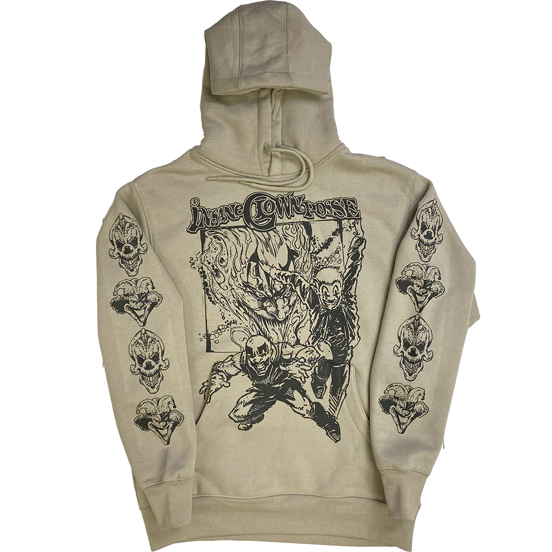"Ashcan Jumpers" Pullover Hoodie In Sand Color - Image 4