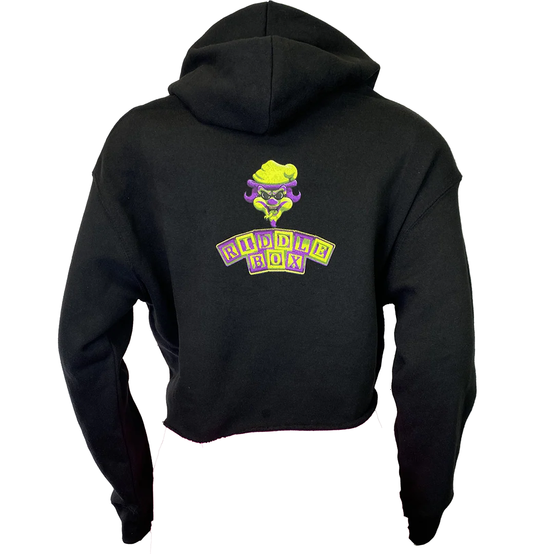 "Baby Riddle Box" Pullover Crop Hoodie - Image 6