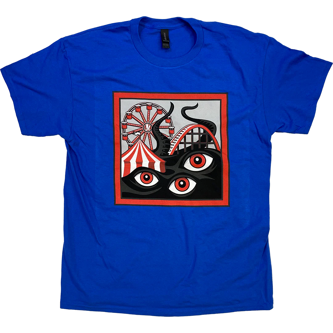 "Dark Carnival Games 2025" T-Shirt In Blue