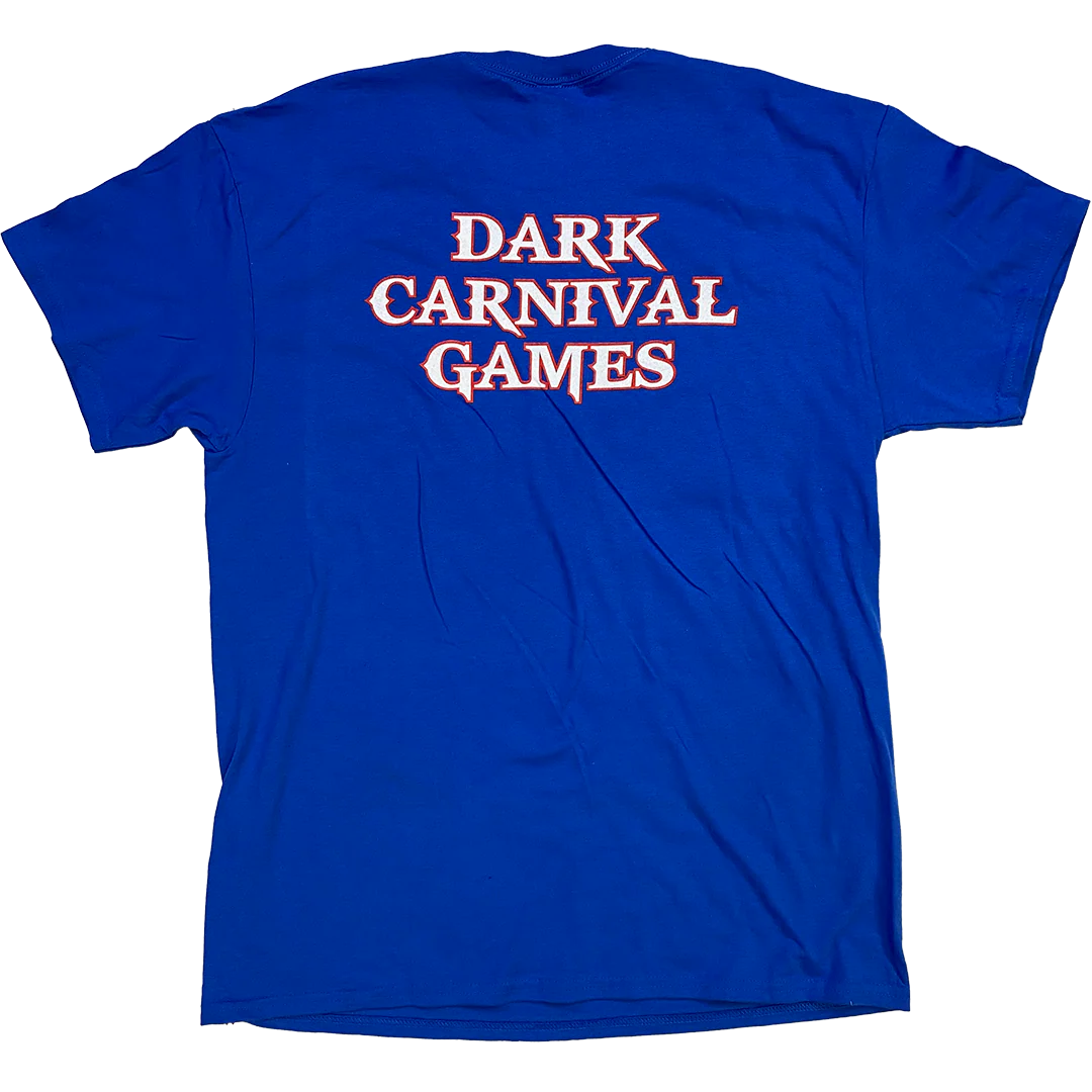 "Dark Carnival Games 2025" T-Shirt In Blue - Image 3