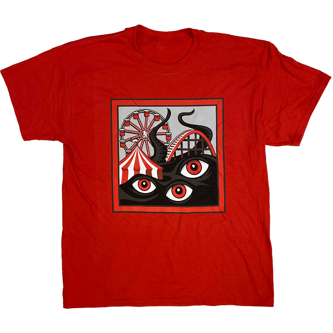 "Dark Carnival Games 2025" T-Shirt In Red