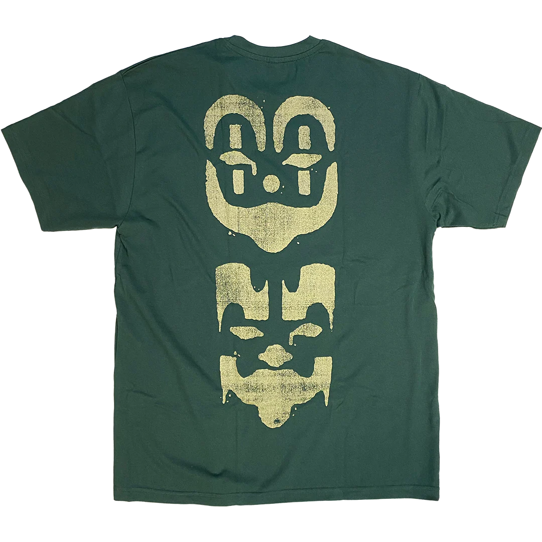 "Face Paint" T-Shirt In Green - Image 3