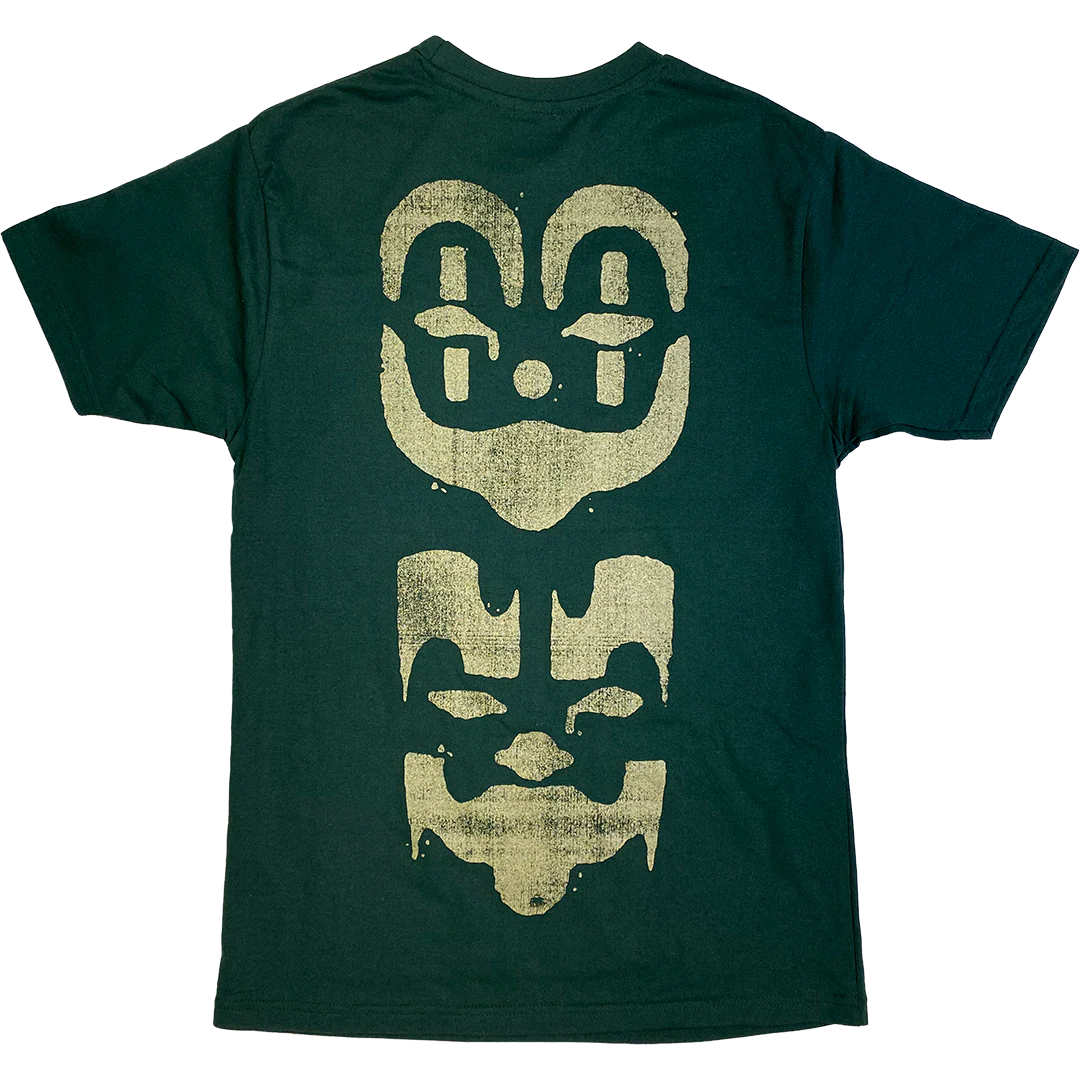 "Face Paint" T-Shirt In Green - Image 9