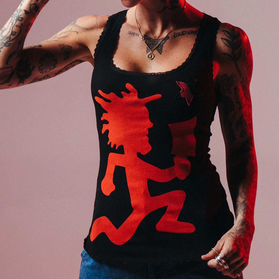 "Hatchetman" Embroidered Star Womens Tank Top - Image 4