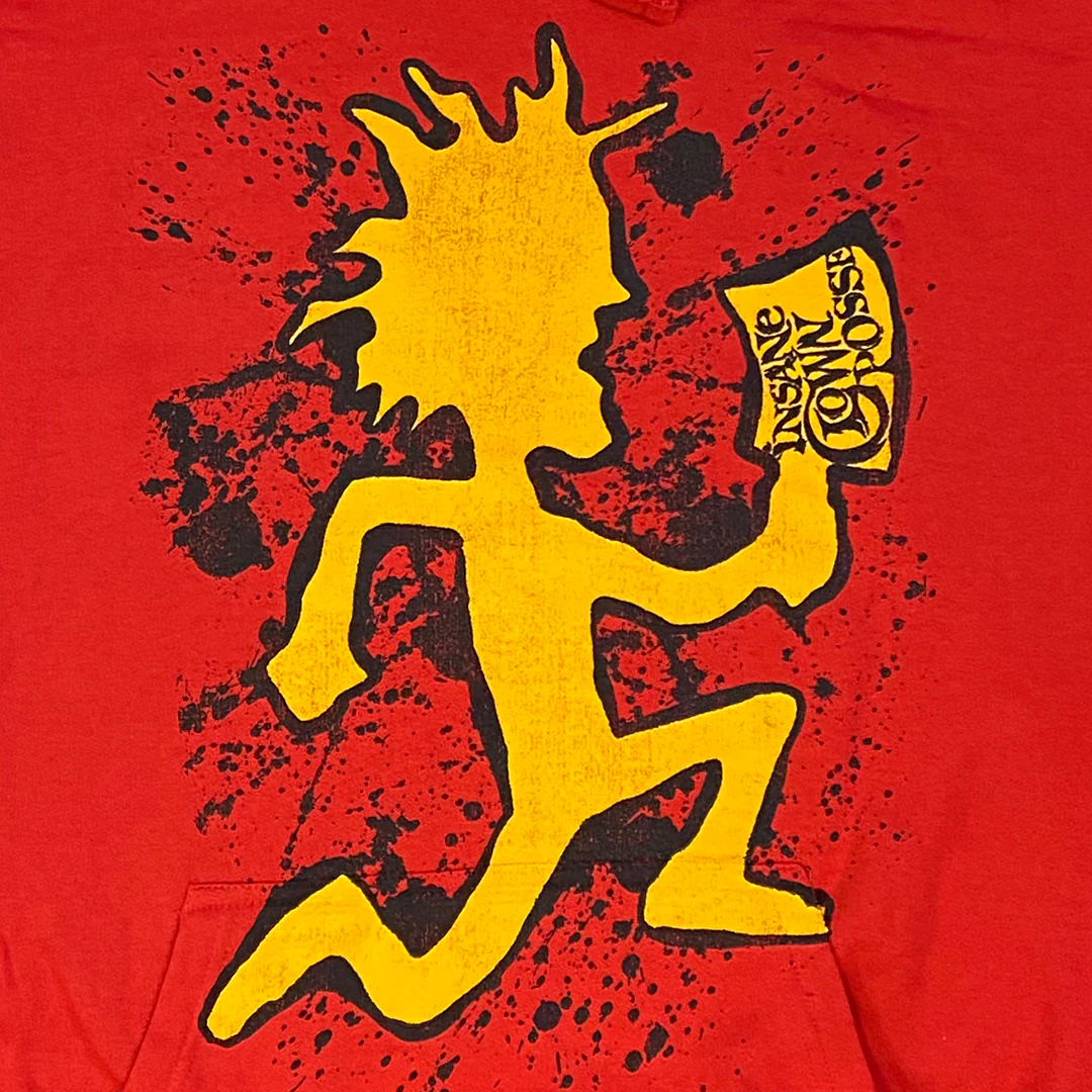 "Hatchetman Gold" Pullover Hoodie In Red - Image 2