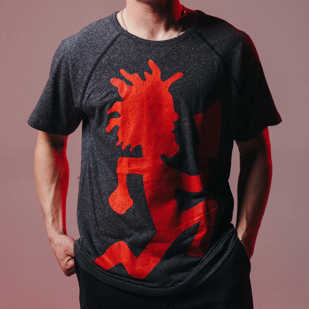 "Hatchetman Vintage" Raglan T-Shirt In Charcoal - Image 4