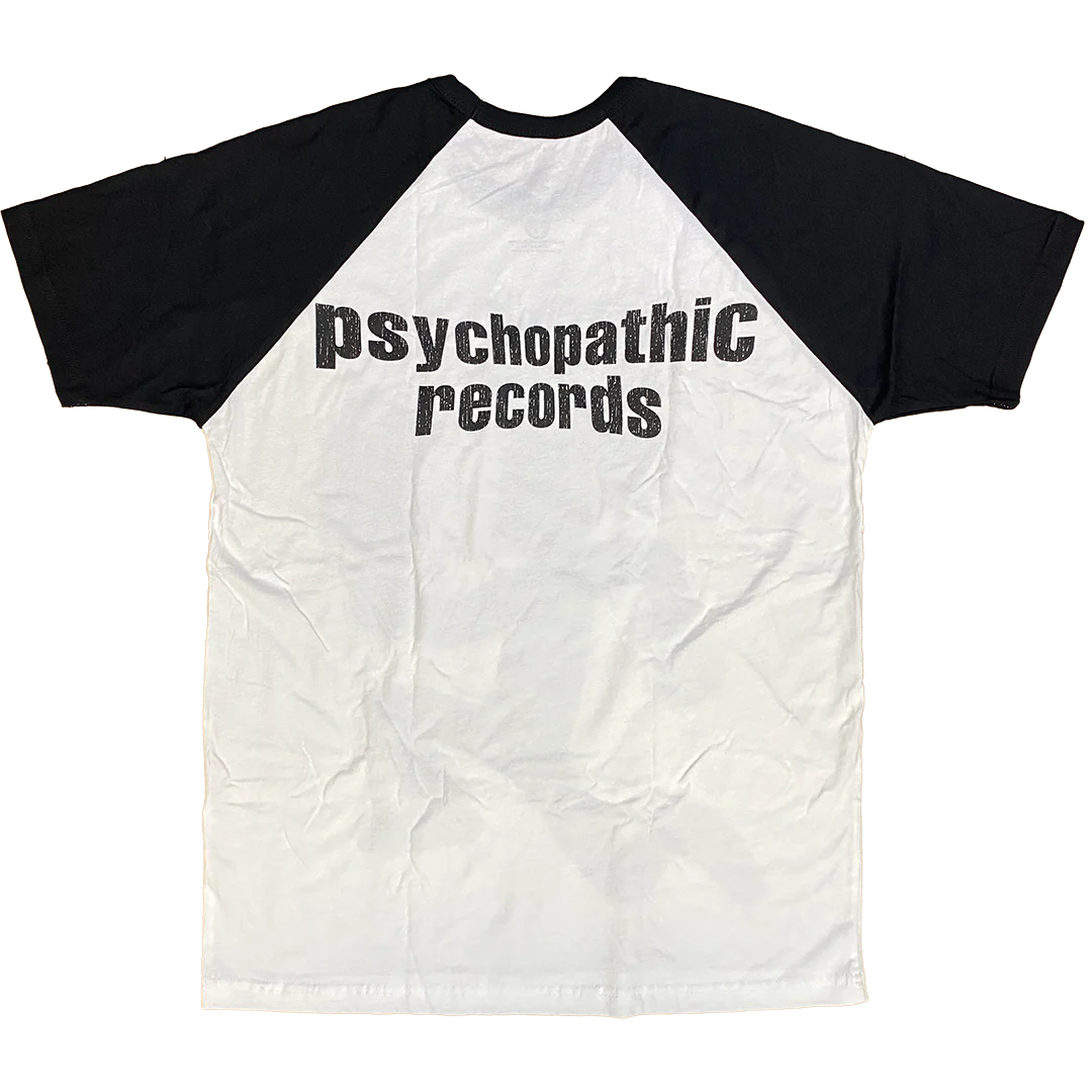 "Hatchetman Vintage" Raglan T-Shirt In White And Black - Image 3