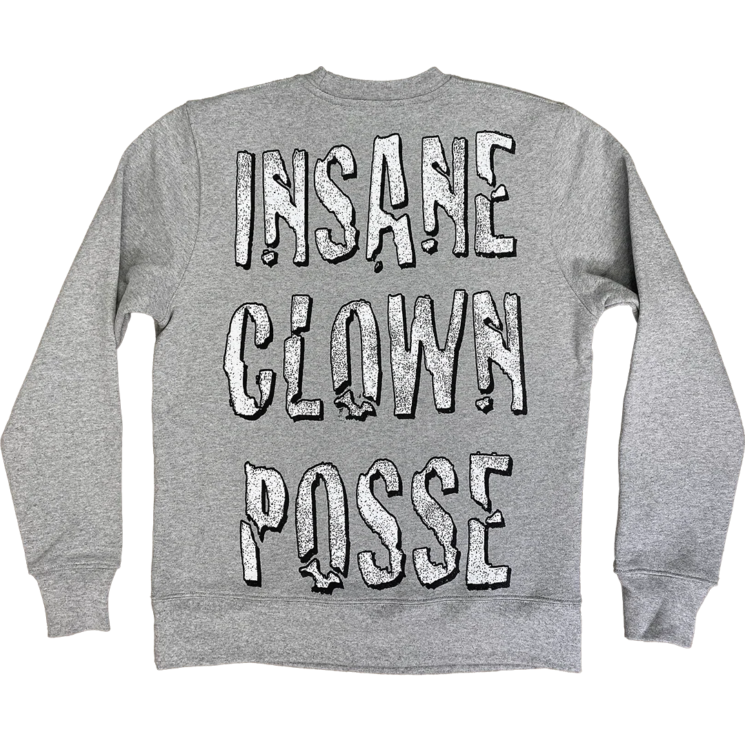 "Whadup" Crewneck Sweatshirt In Heather Grey - Image 3