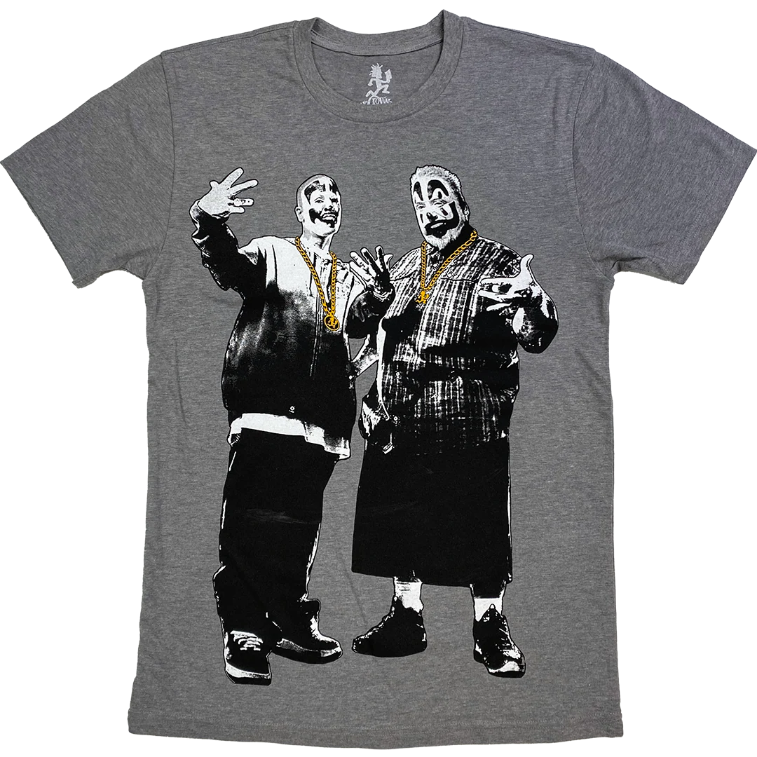 "Whadup" T-Shirt In Heather Grey