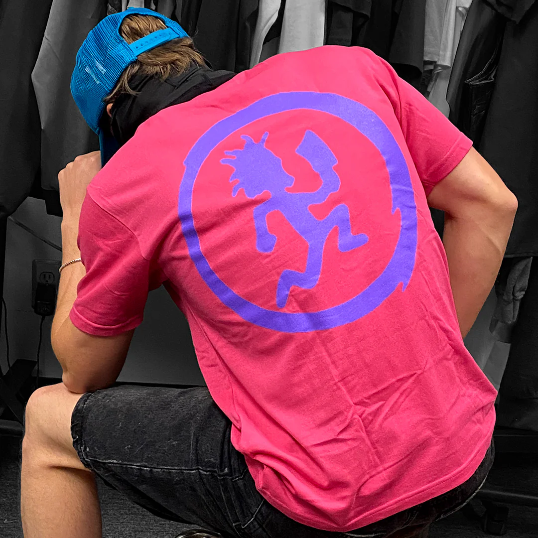 "Stack Logo" T-Shirt In Pink - Image 5