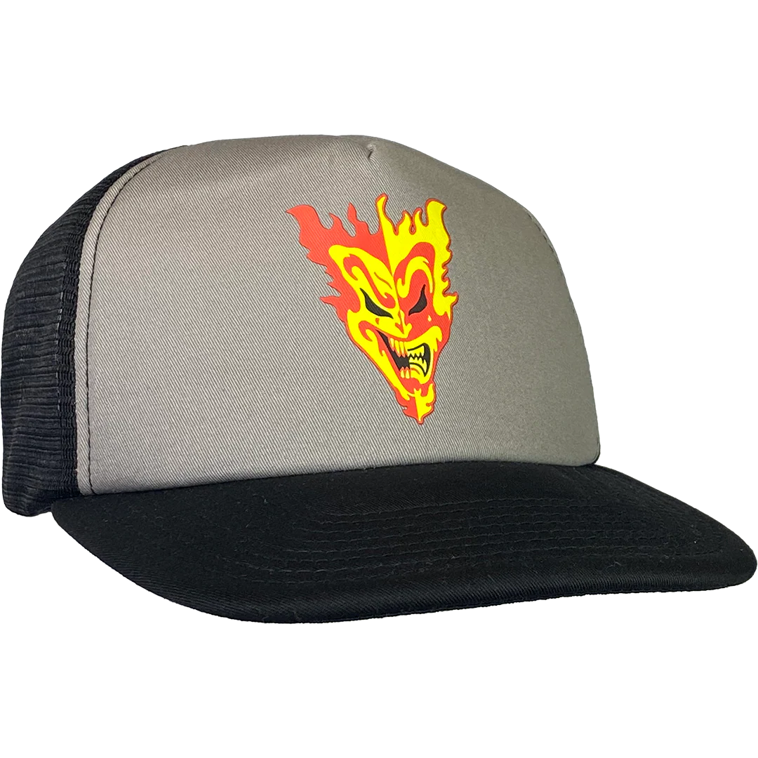 "Jack Jeckel" Trucker Hat In Black And Grey - Image 2