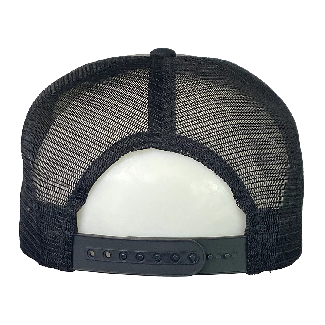 "Jack Jeckel" Trucker Hat In Black And Grey - Image 3