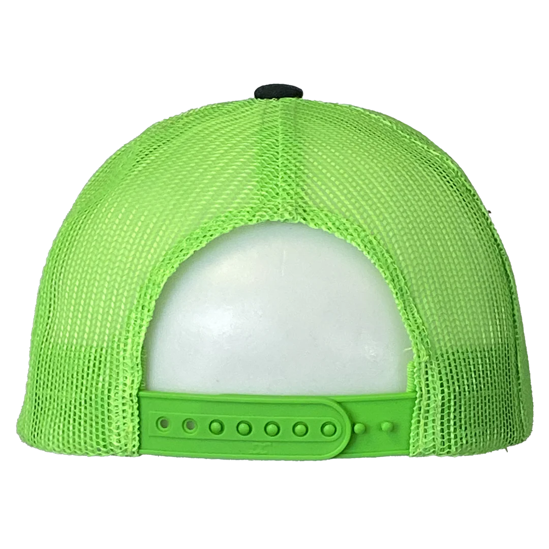 "Juggalette" Snapback Trucker Hat In Green - Image 2