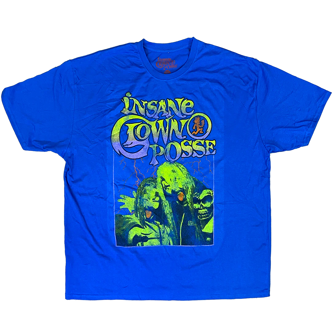"Lightning Tongue" T-Shirt In Blue - Image 9