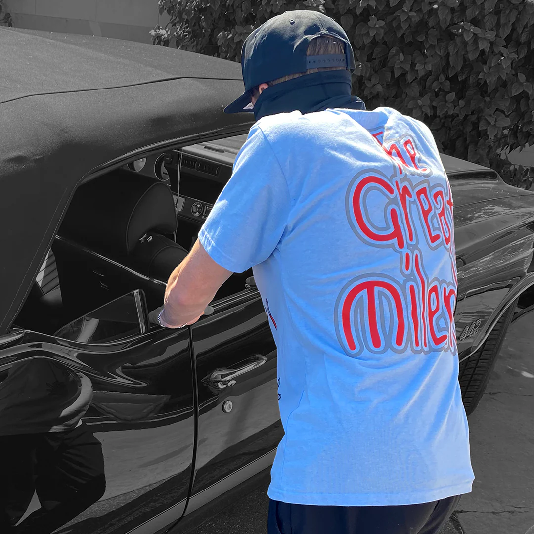 "Milenko Vintage" T-Shirt In Light Blue - Image 5