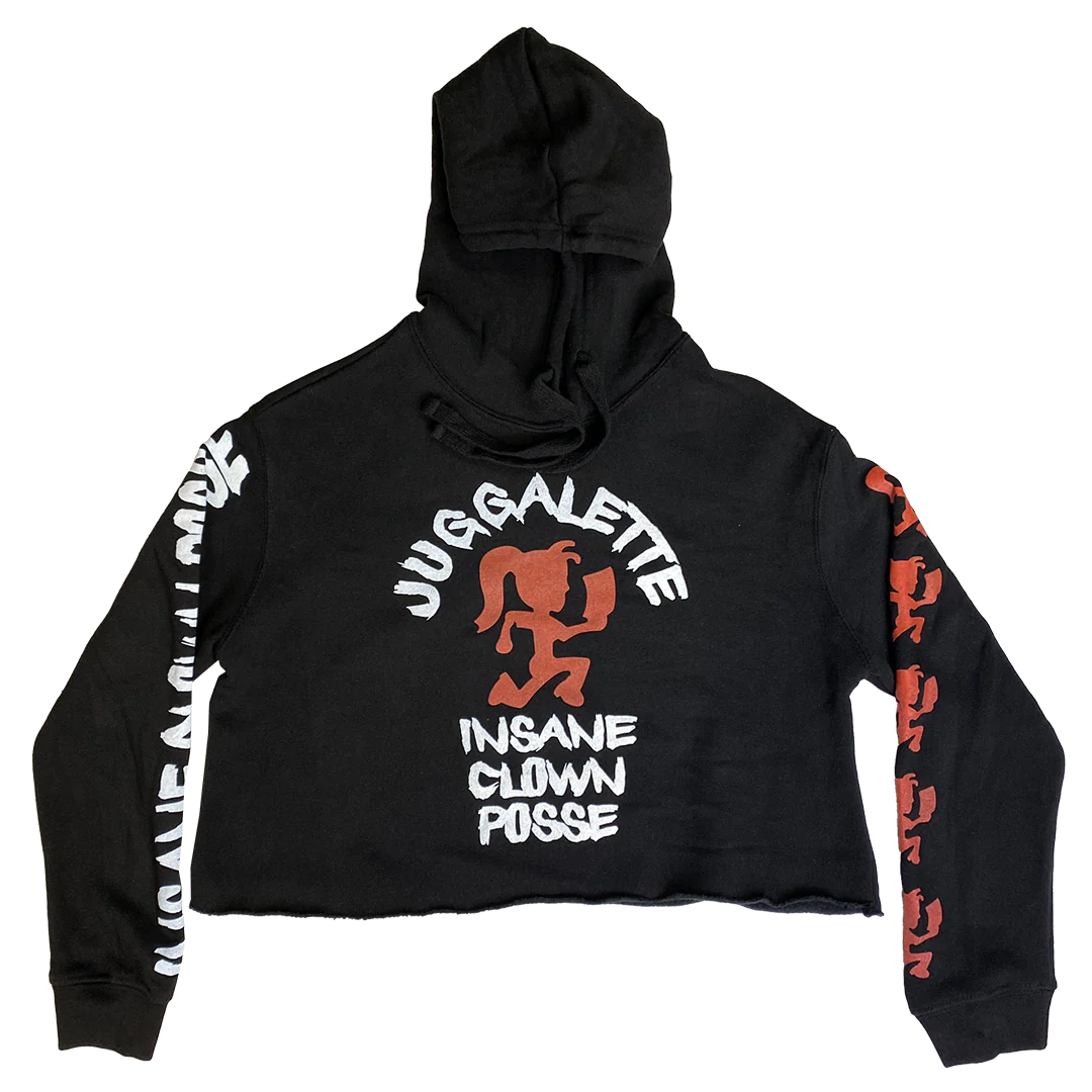 "Psycho Bitch Juggalette" Pullover Crop Hoodie