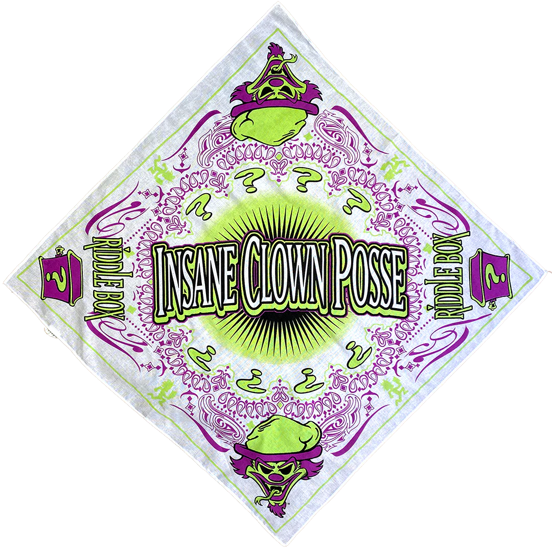 "Riddle Box" Bandana In White