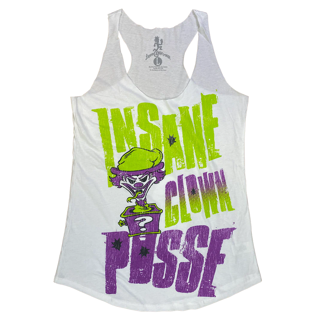"Riddle Box Boom" Womens Raw Edge Tank Top