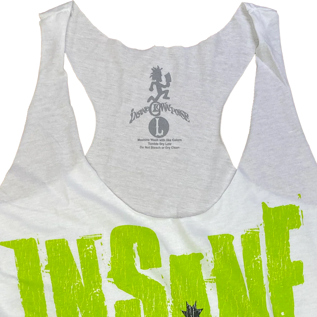 "Riddle Box Boom" Womens Raw Edge Tank Top - Image 3