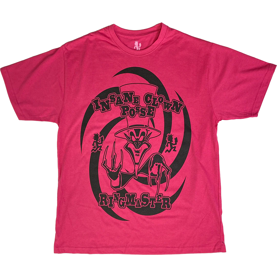 "Ringmaster Round" T-Shirt In Hot Pink