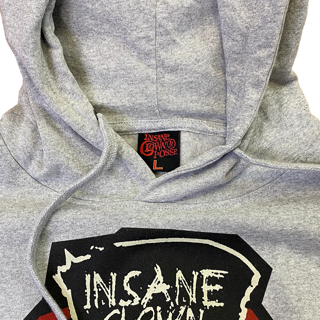 "Ringmaster Spiral" Pullover Hoodie In Heather Grey - Image 9