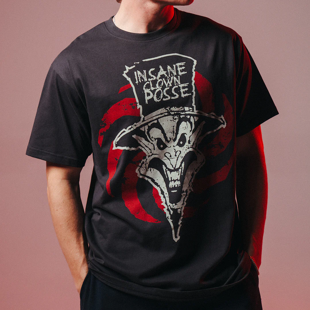 "Ringmaster Spiral" T-Shirt In Steel Grey - Image 4