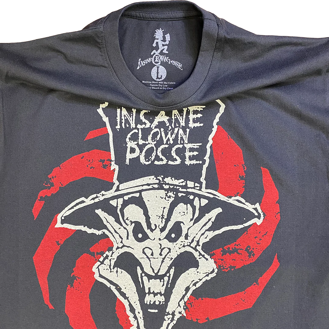 "Ringmaster Spiral" T-Shirt In Steel Grey - Image 5