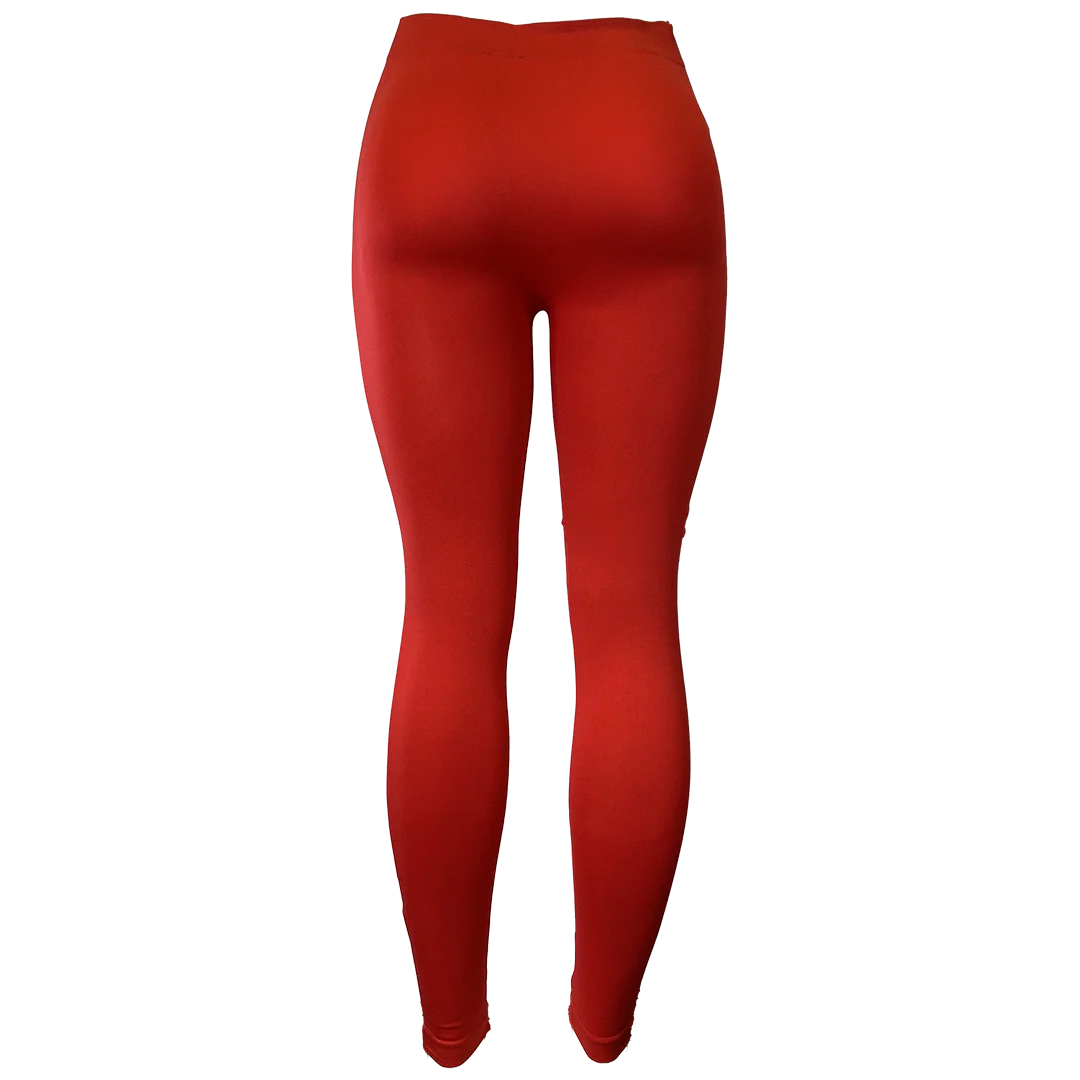"Spooky Clowns" Women's Leggings In Red - Image 3
