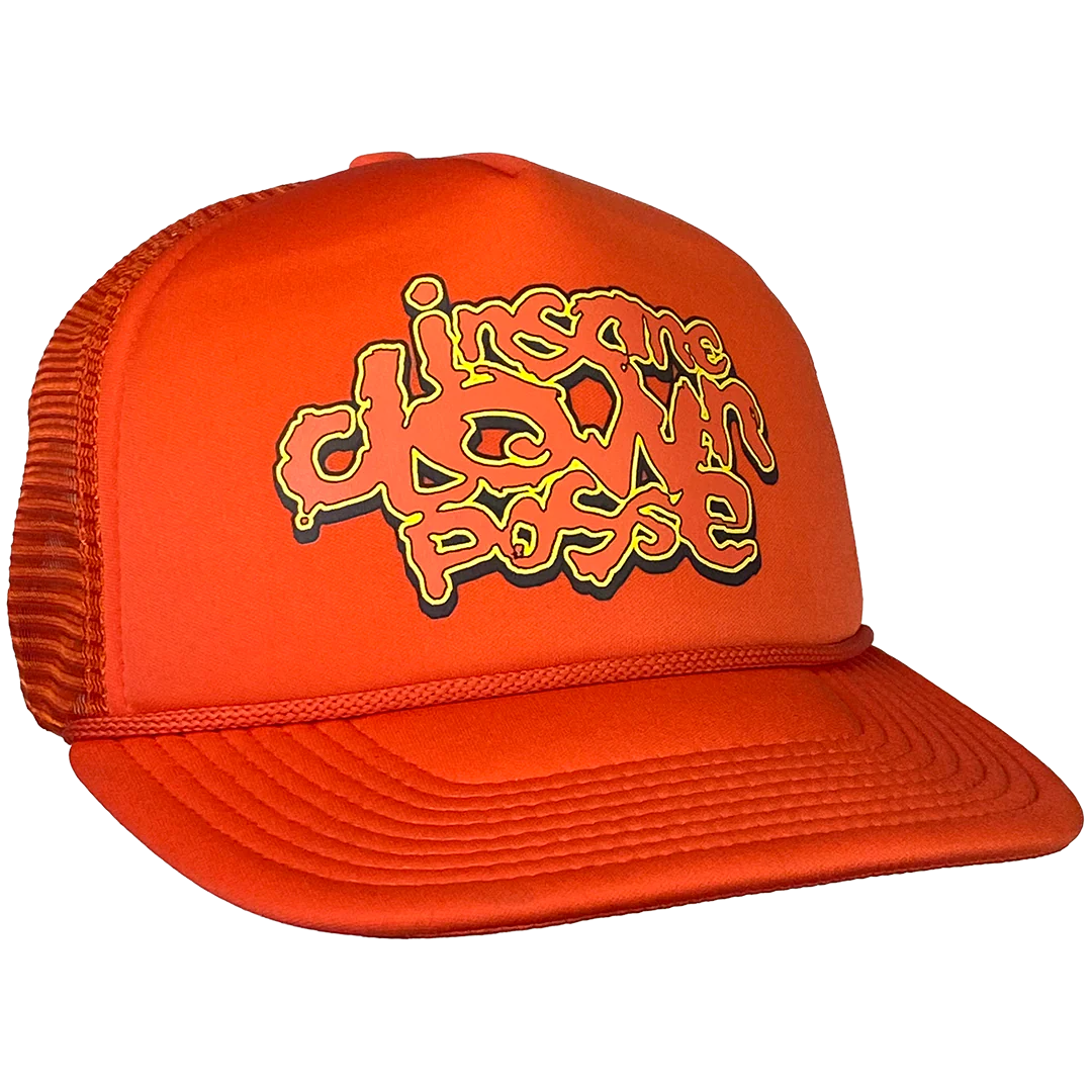 "Stack Logo" Trucker Hat In Orange - Image 2