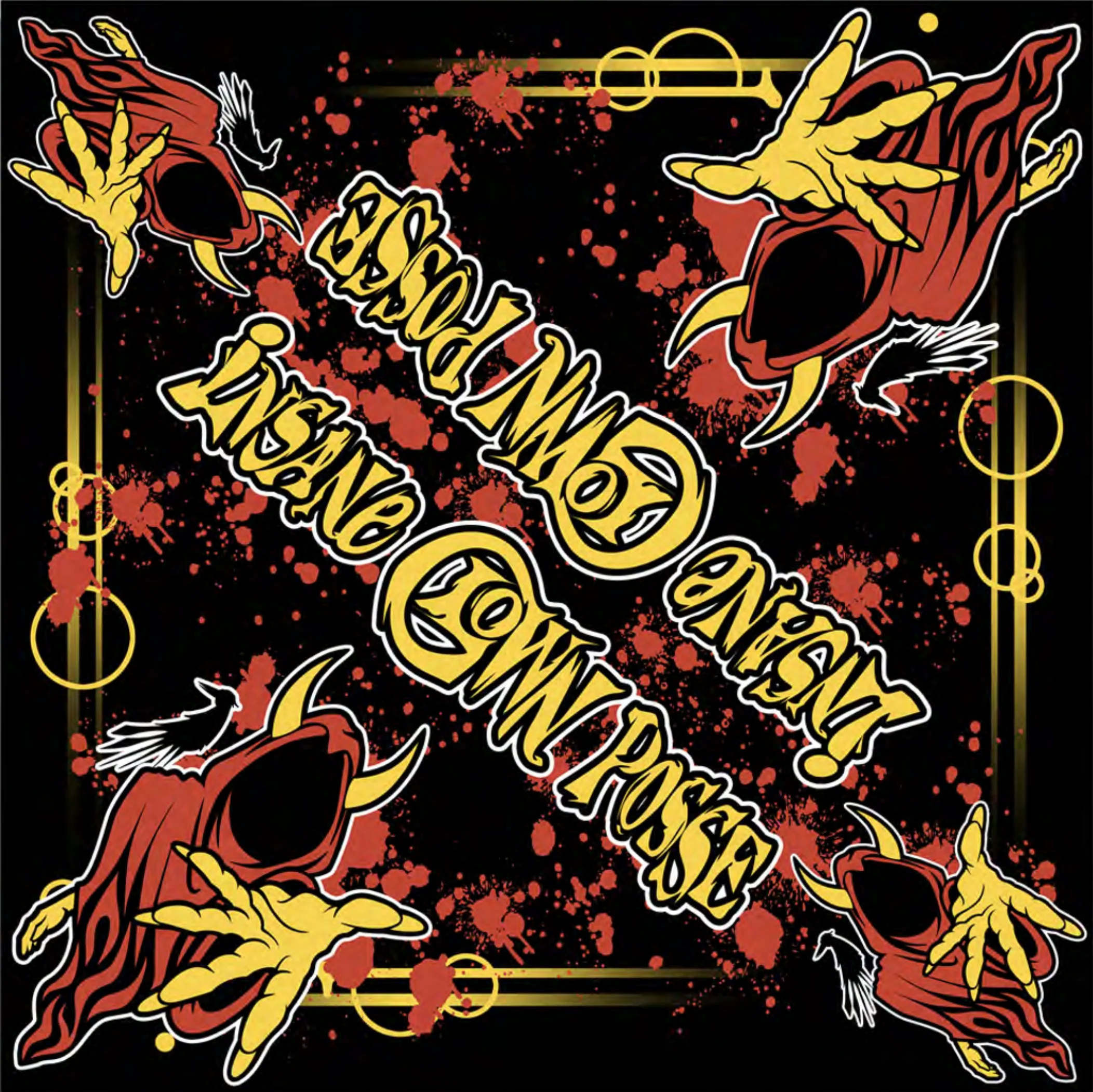 "The Wraith Red" Bandana In Black - Image 2