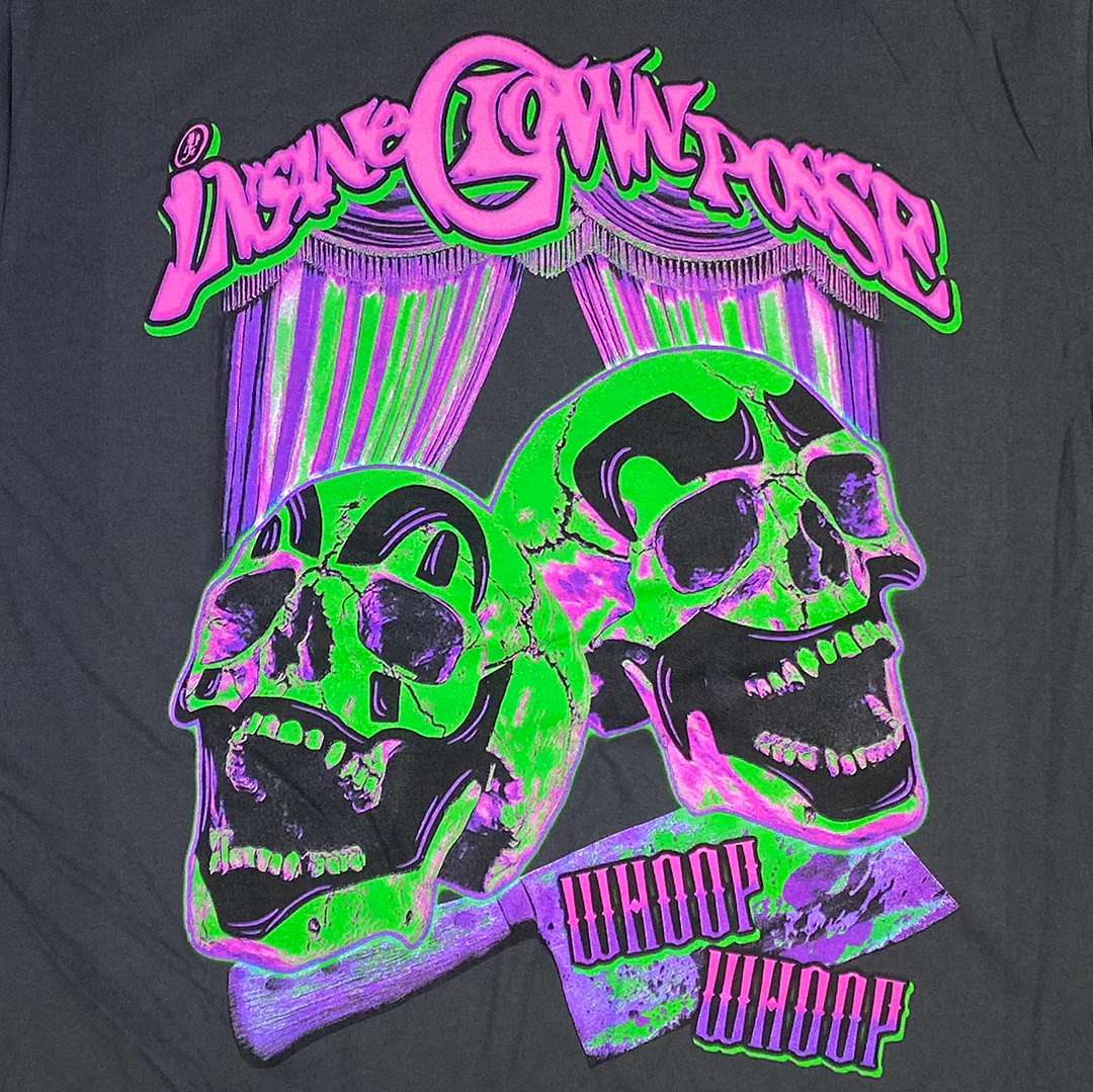 "Whoop Whoop Skulls" T-Shirt In Steel Grey - Image 2