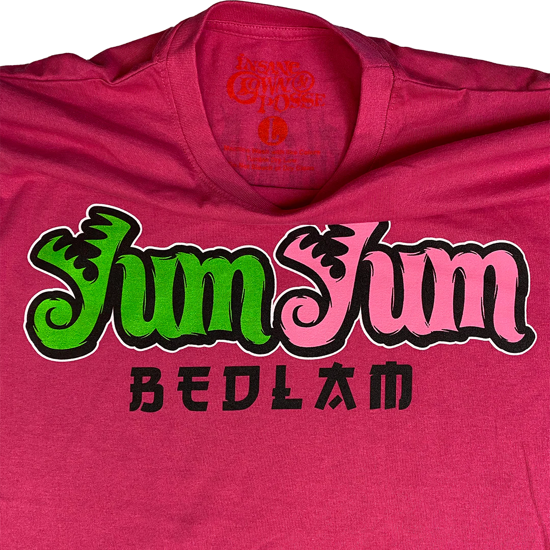 "Yum Yum Bedlam" T-Shirt In Pink - Image 8